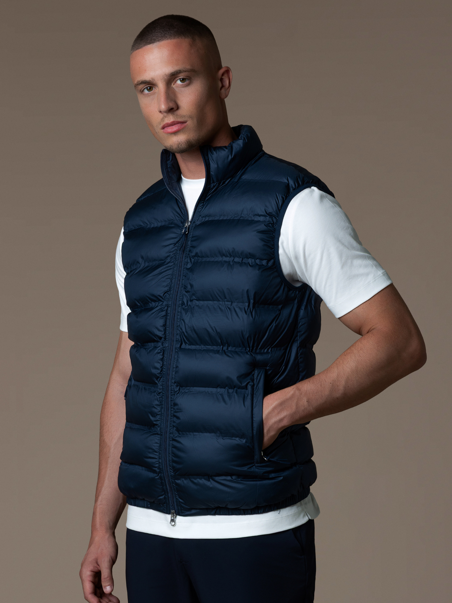 Tech Puffer Gilet - Navy