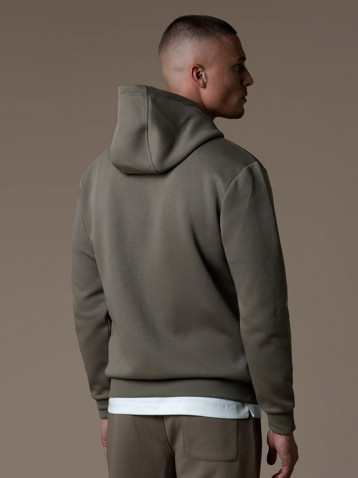 Hybrid Quilted Windbreaker - Taupe
