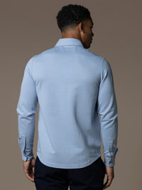 Como Longsleeve Polo - Light Blue