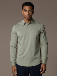 Como Longsleeve Polo - Olive