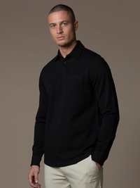 Como Longsleeve Polo - Black