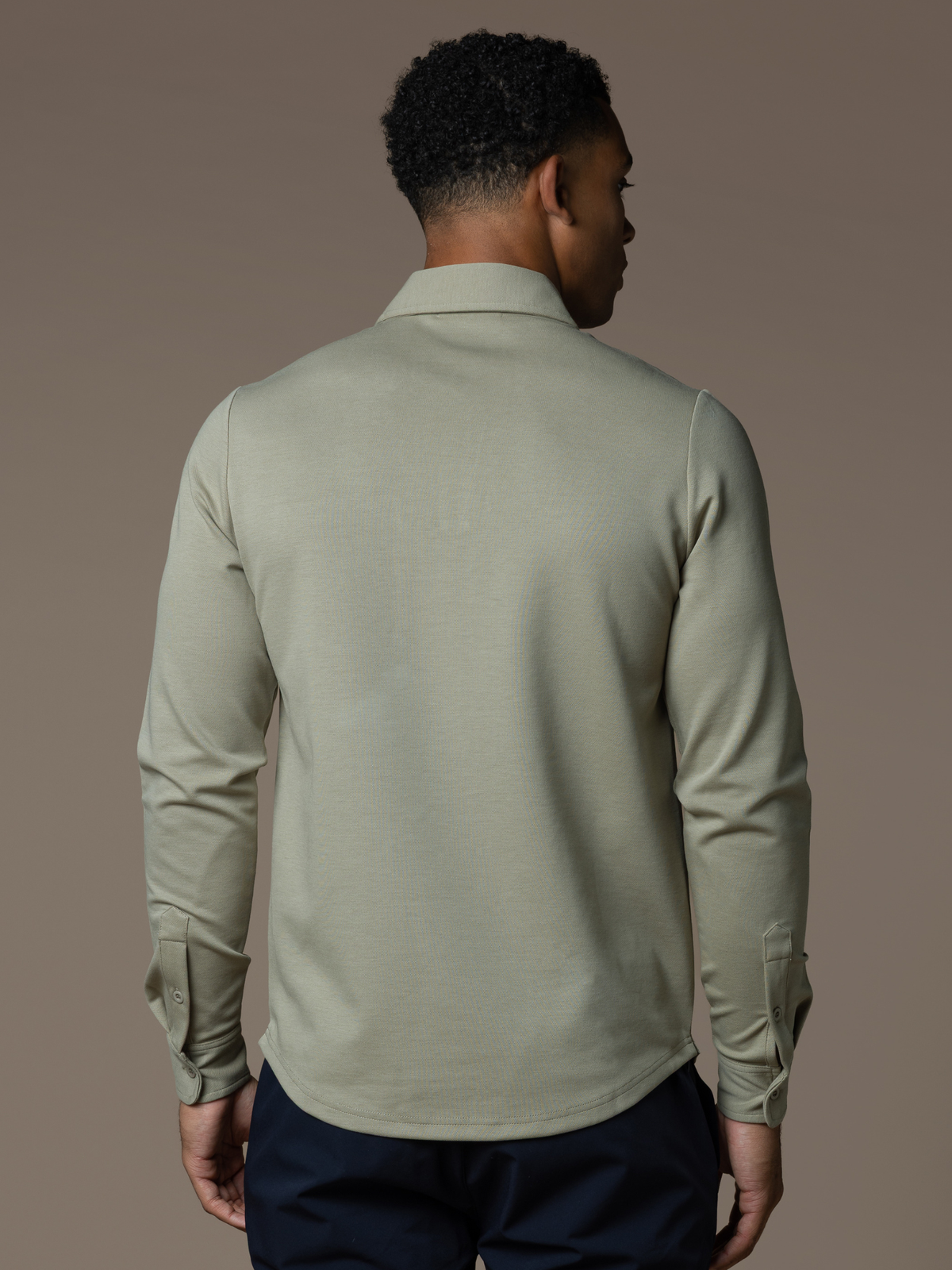 Como Longsleeve Polo - Olive