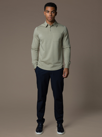 Como Longsleeve Polo - Olive