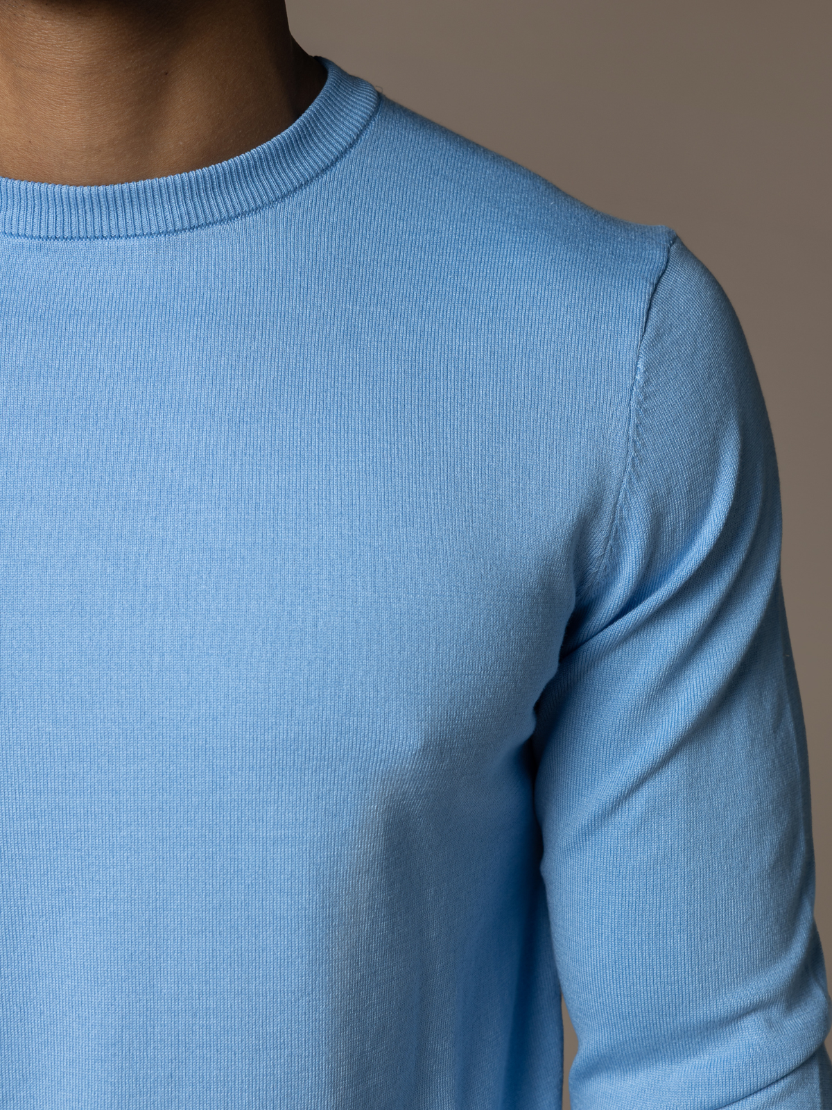 Knit Crewneck - Light Blue