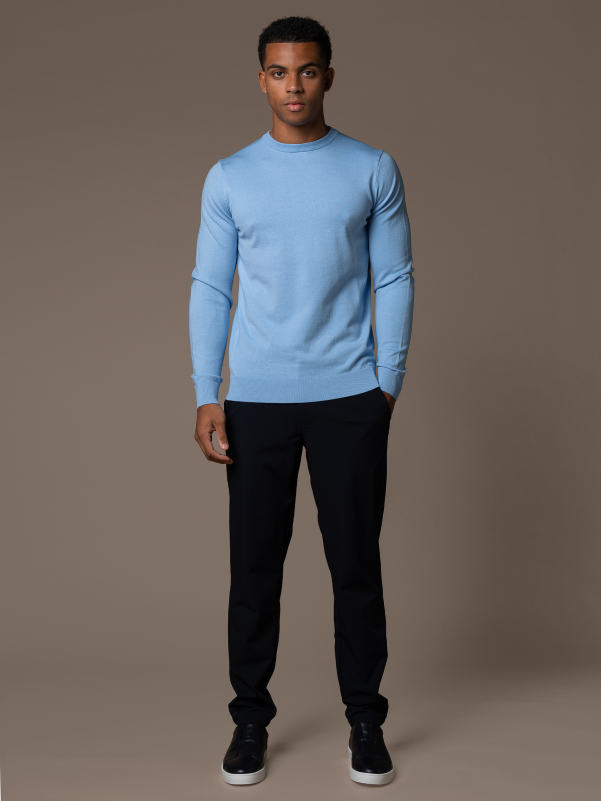 Knit Crewneck - Light Blue