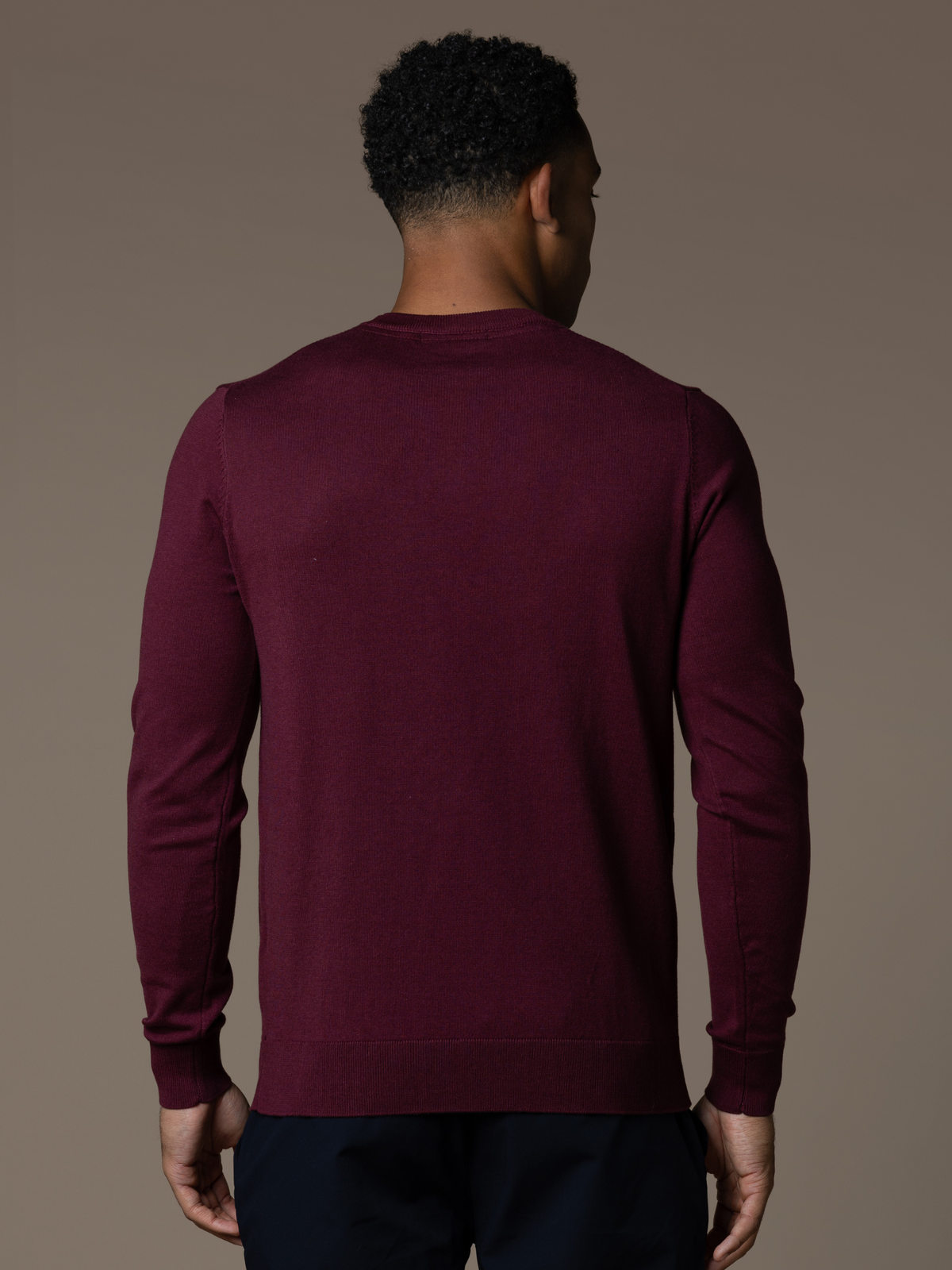 Knit Crewneck - Burgundy
