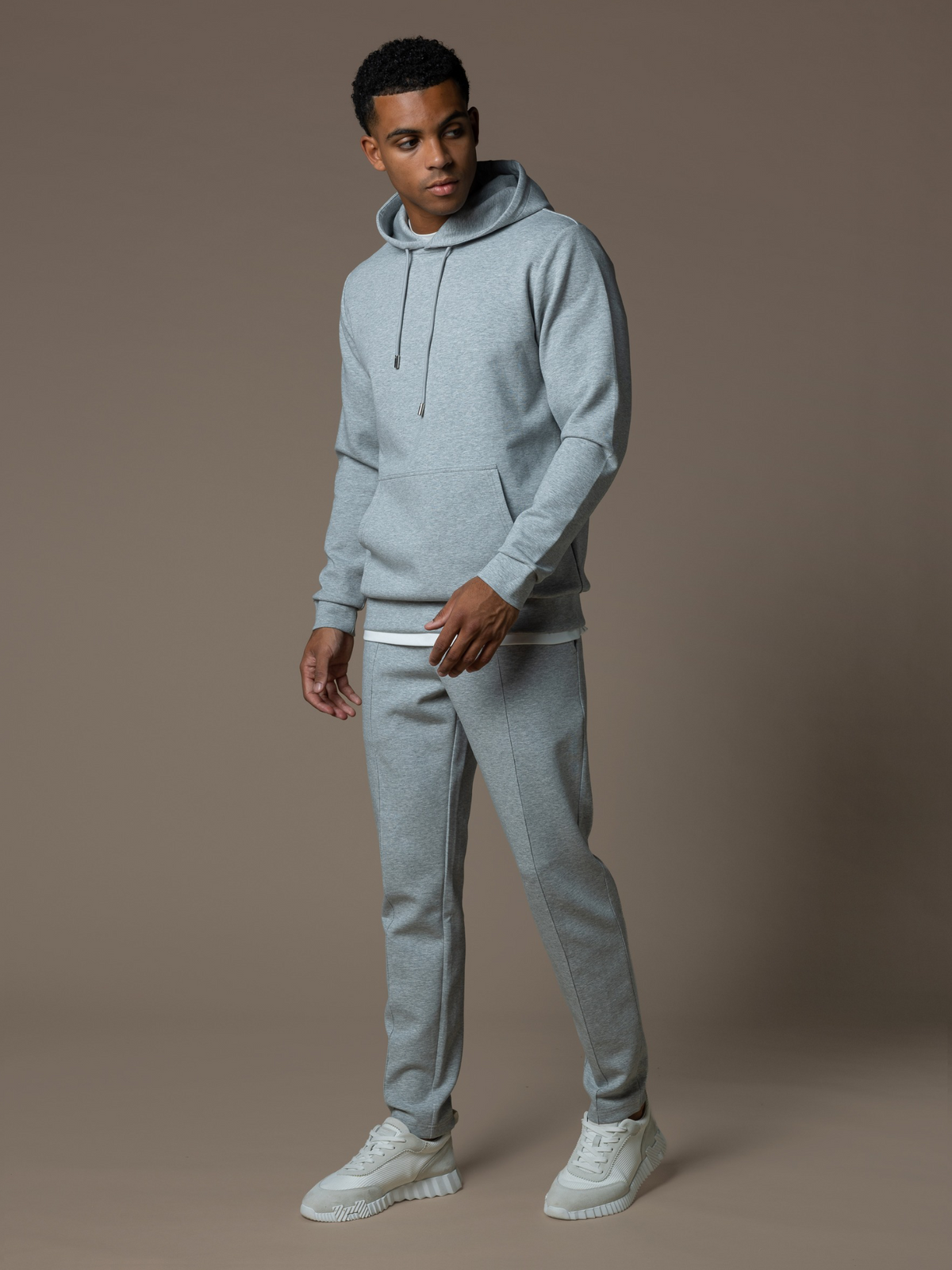 Essential Interlock Flow Set - Cloud Grey