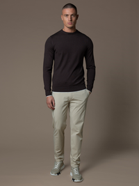 Lino Knit Crewneck - Brown