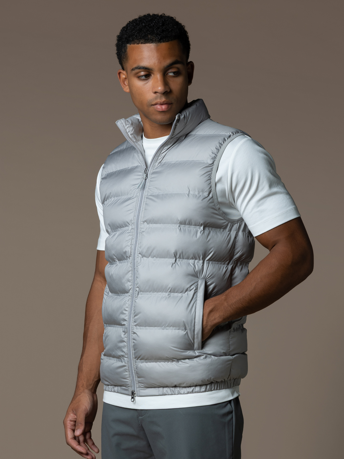 Tech Puffer Gilet - Grey