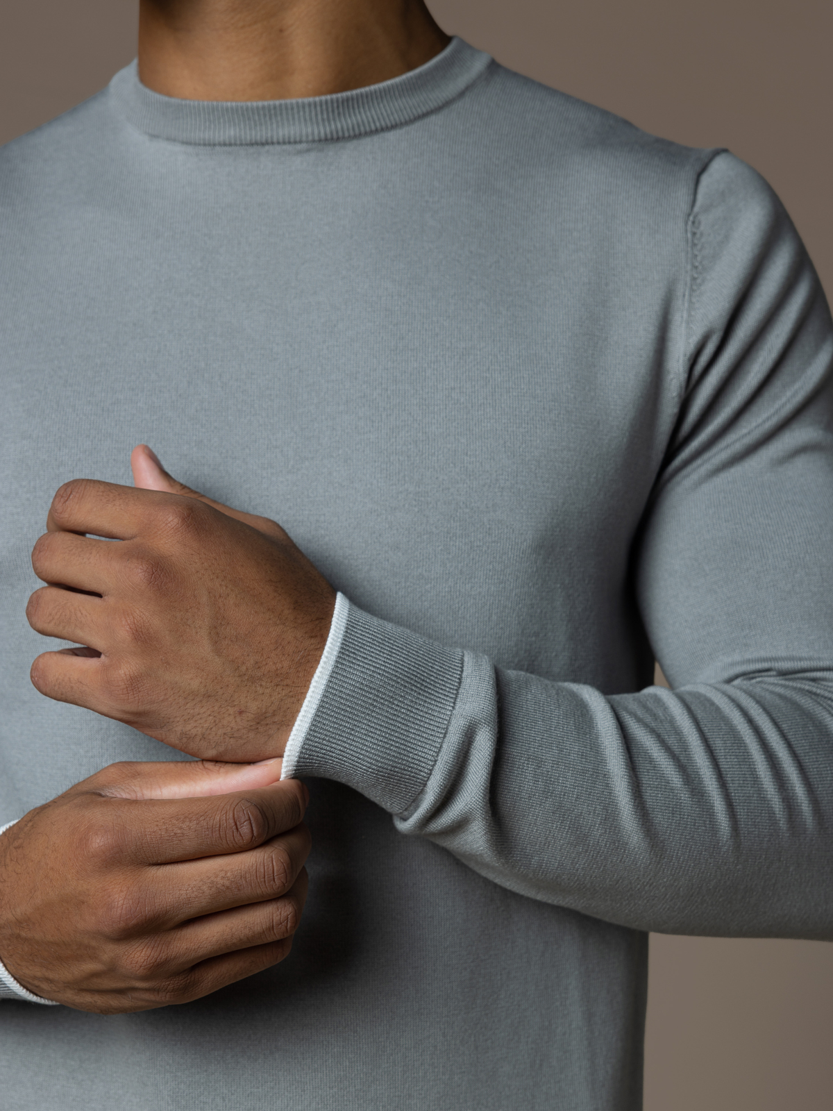 Lino Knit Crewneck - Grey