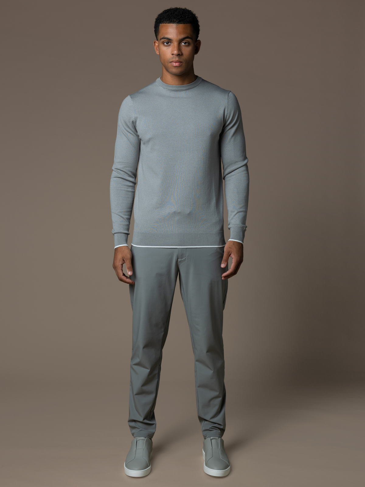Lino Knit Crewneck - Grey