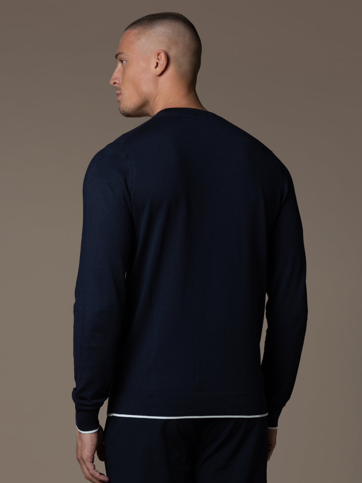 Lino Knit Crewneck - Navy