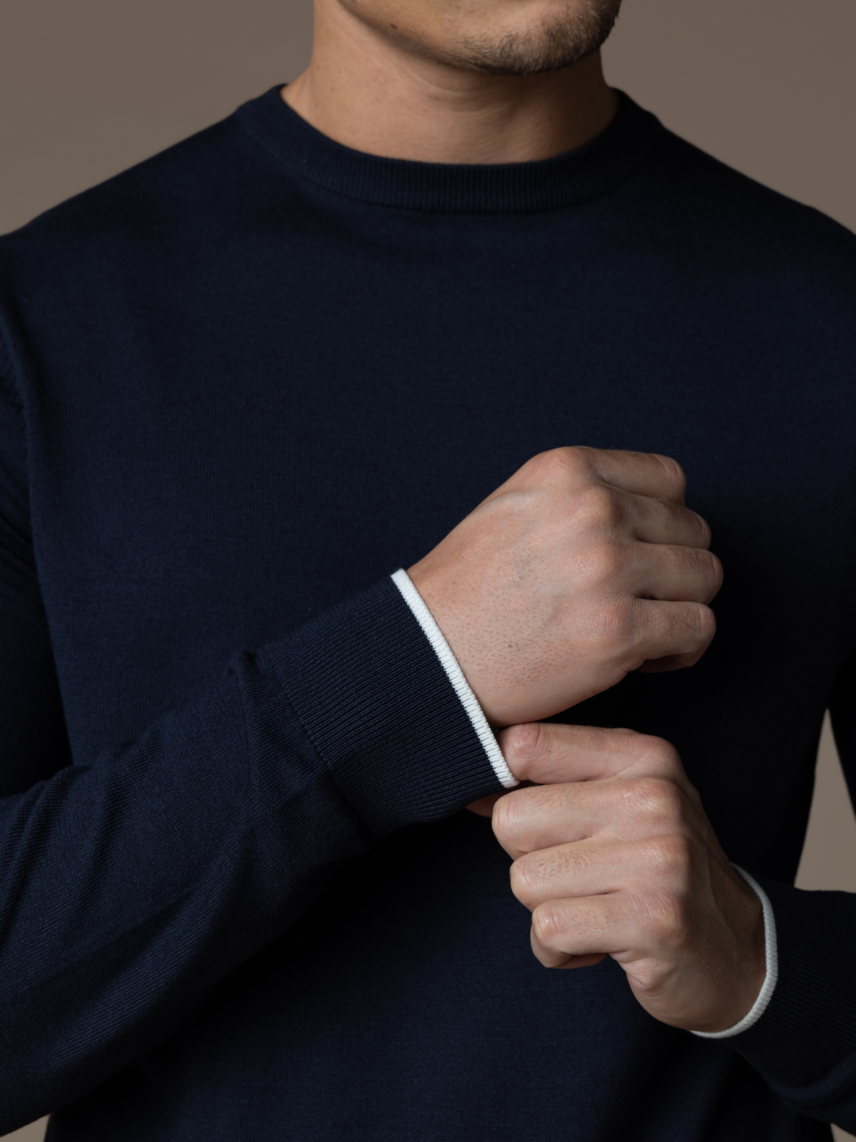 Lino Knit Crewneck - Navy