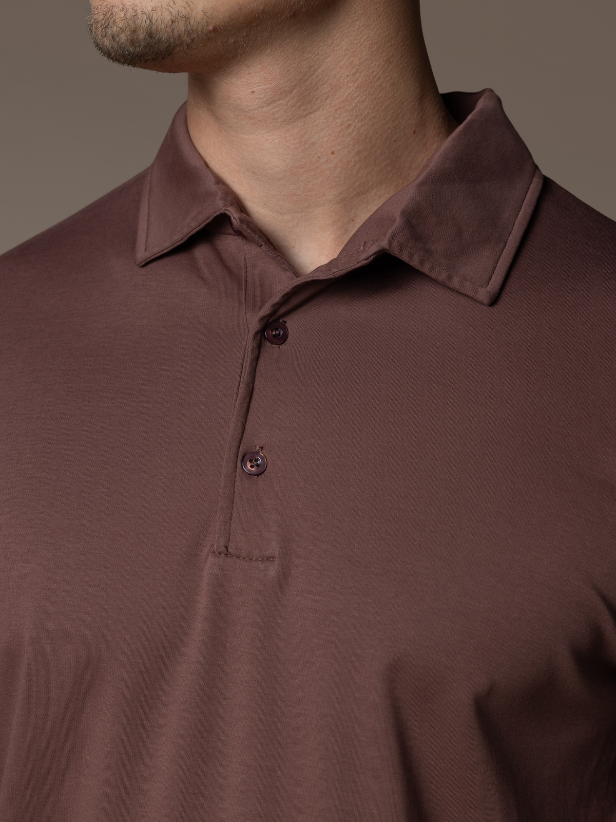 Lux Longsleeve Polo - Maroon