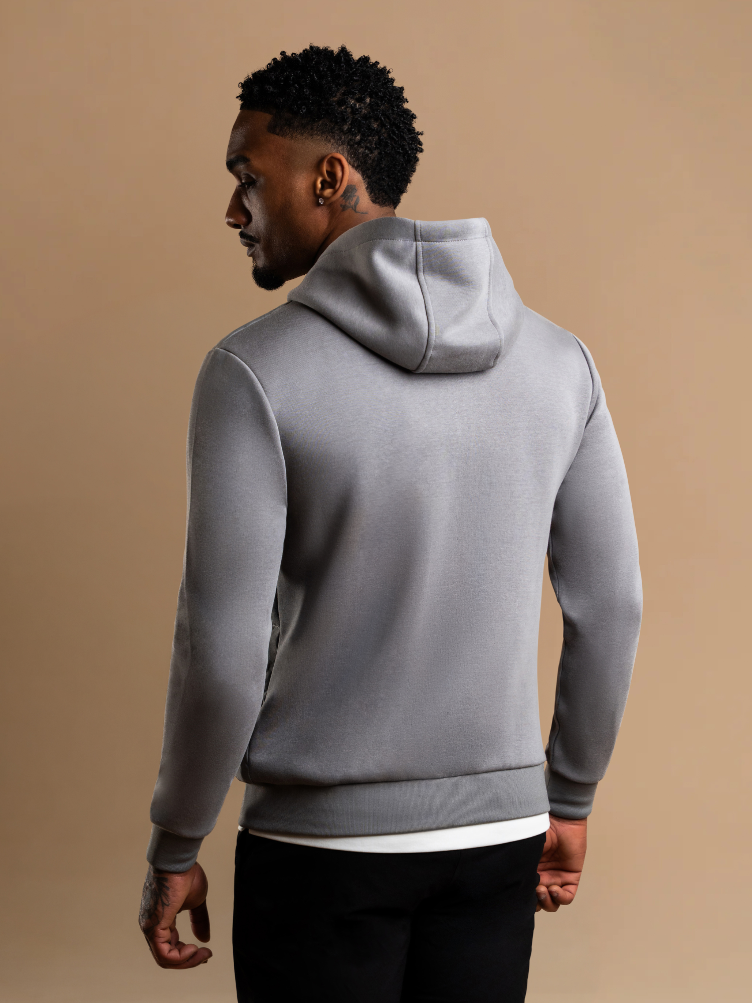 Hybrid Quilted Windbreaker - Gray