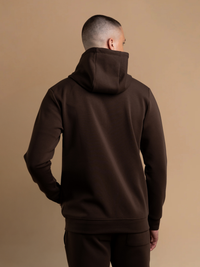 Interlock Flow Zip Hoodie - Brown