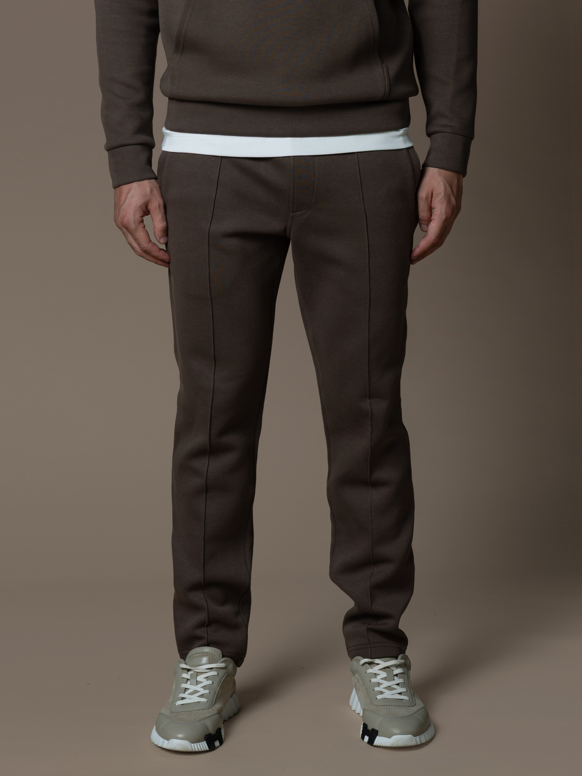 Essential Interlock Jogger - Brown
