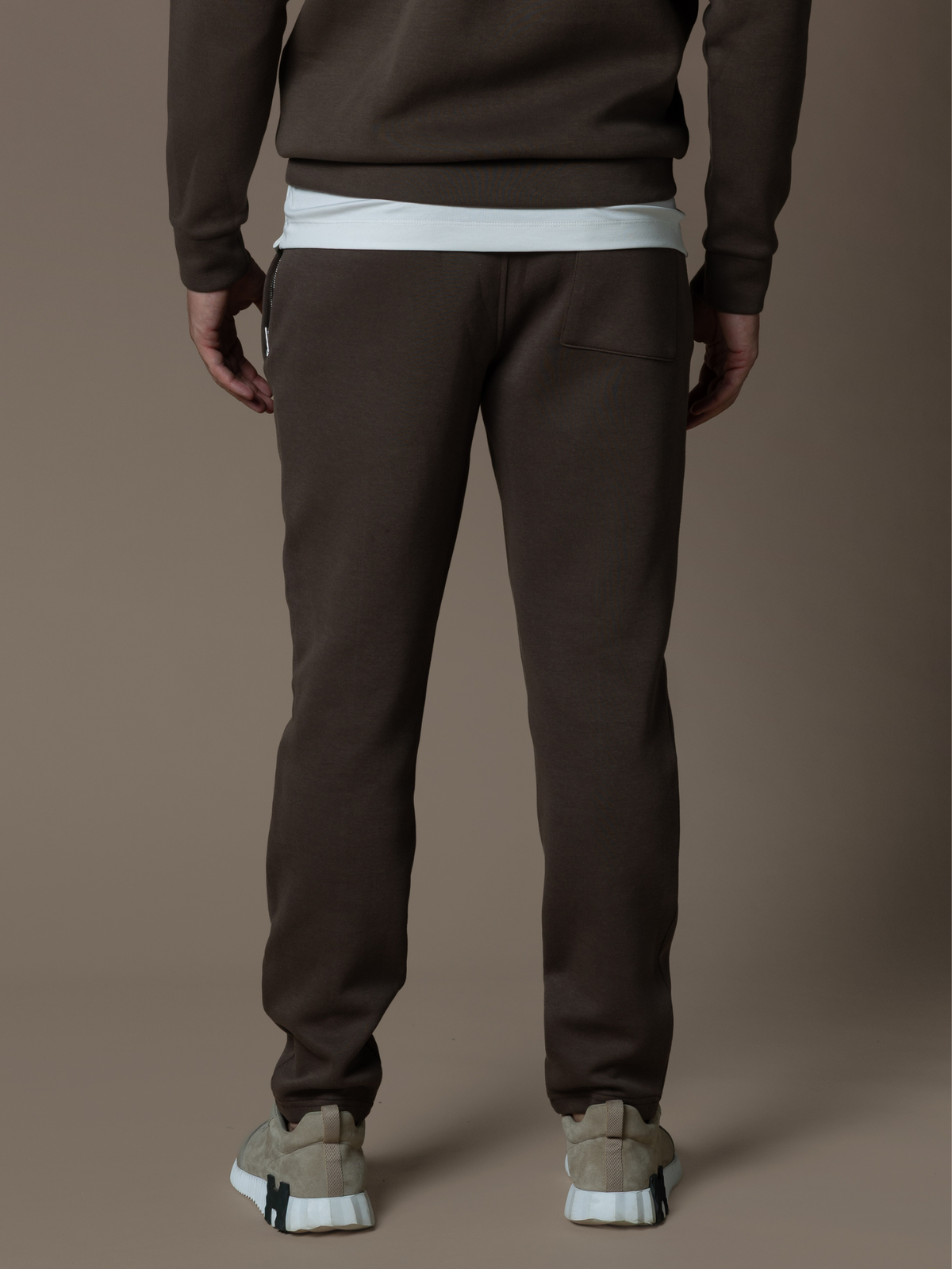 Essential Interlock Jogger - Brown