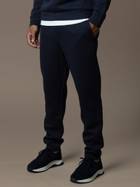 Essential Interlock-joggers - Marinblå