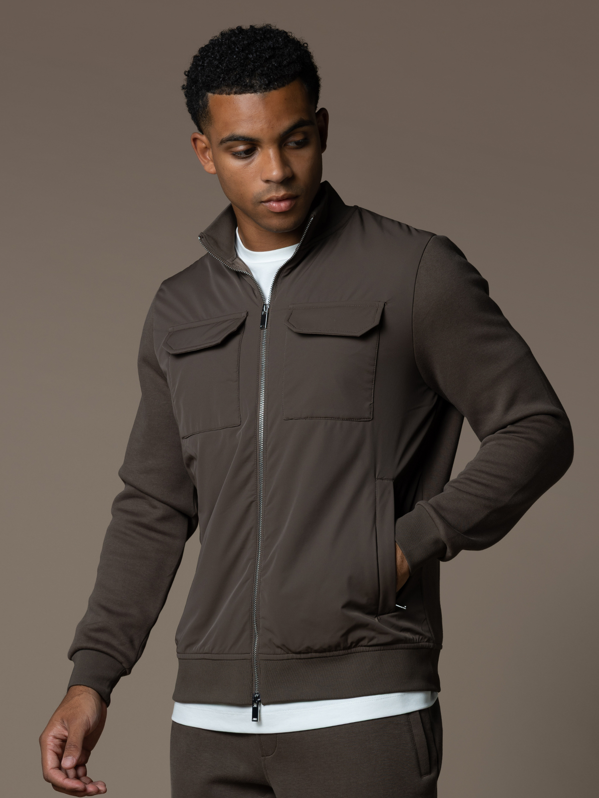 Hybrid Jacket - Brown
