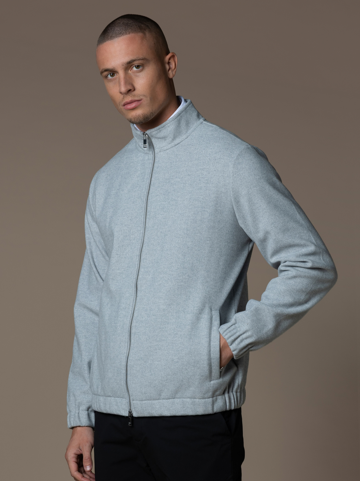 Soft Knit Jacket - Cloud Grey