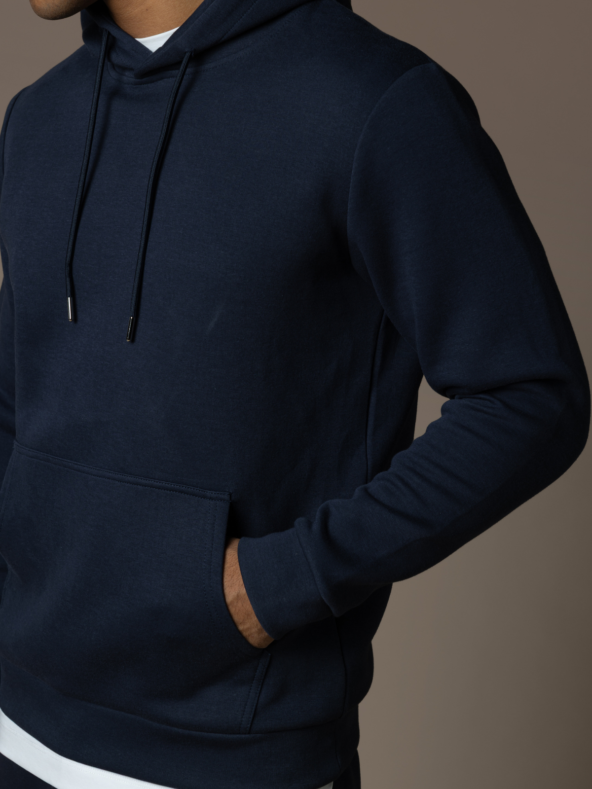 Essential Interlock Hoodie - Navy
