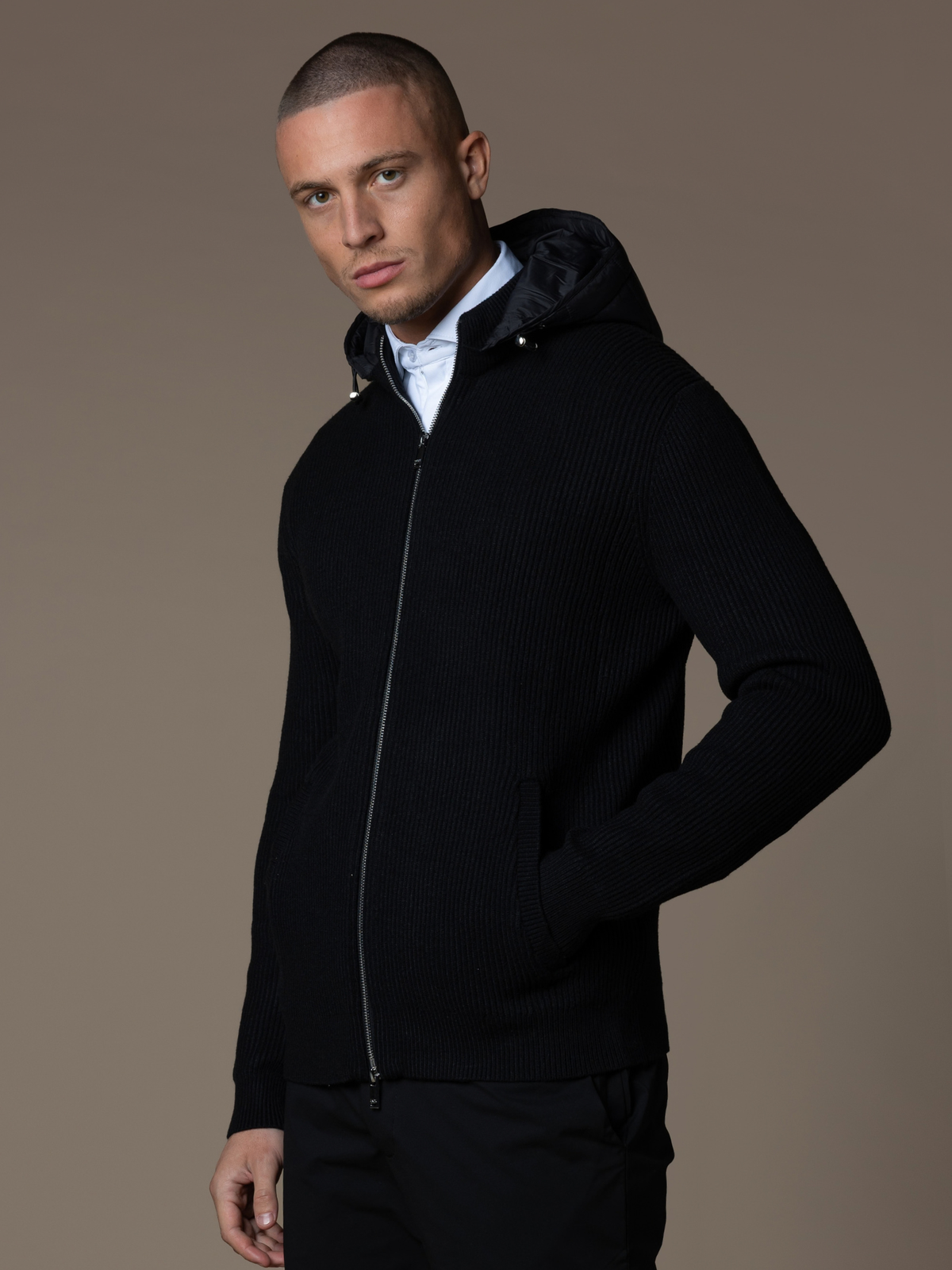 Hybrid Rib Jacket - Black
