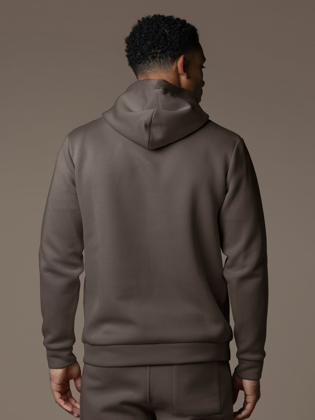 Essential Interlock Hoodie - Taupe