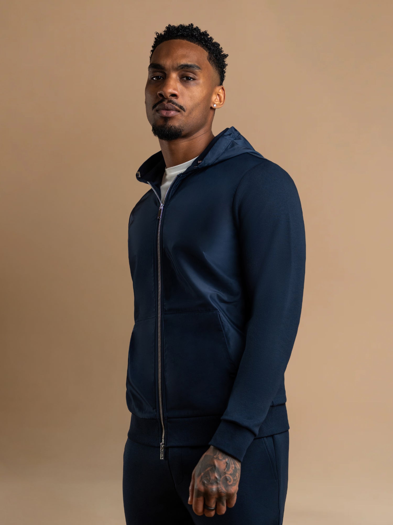 Hybrid Flow Windbreaker - Navy