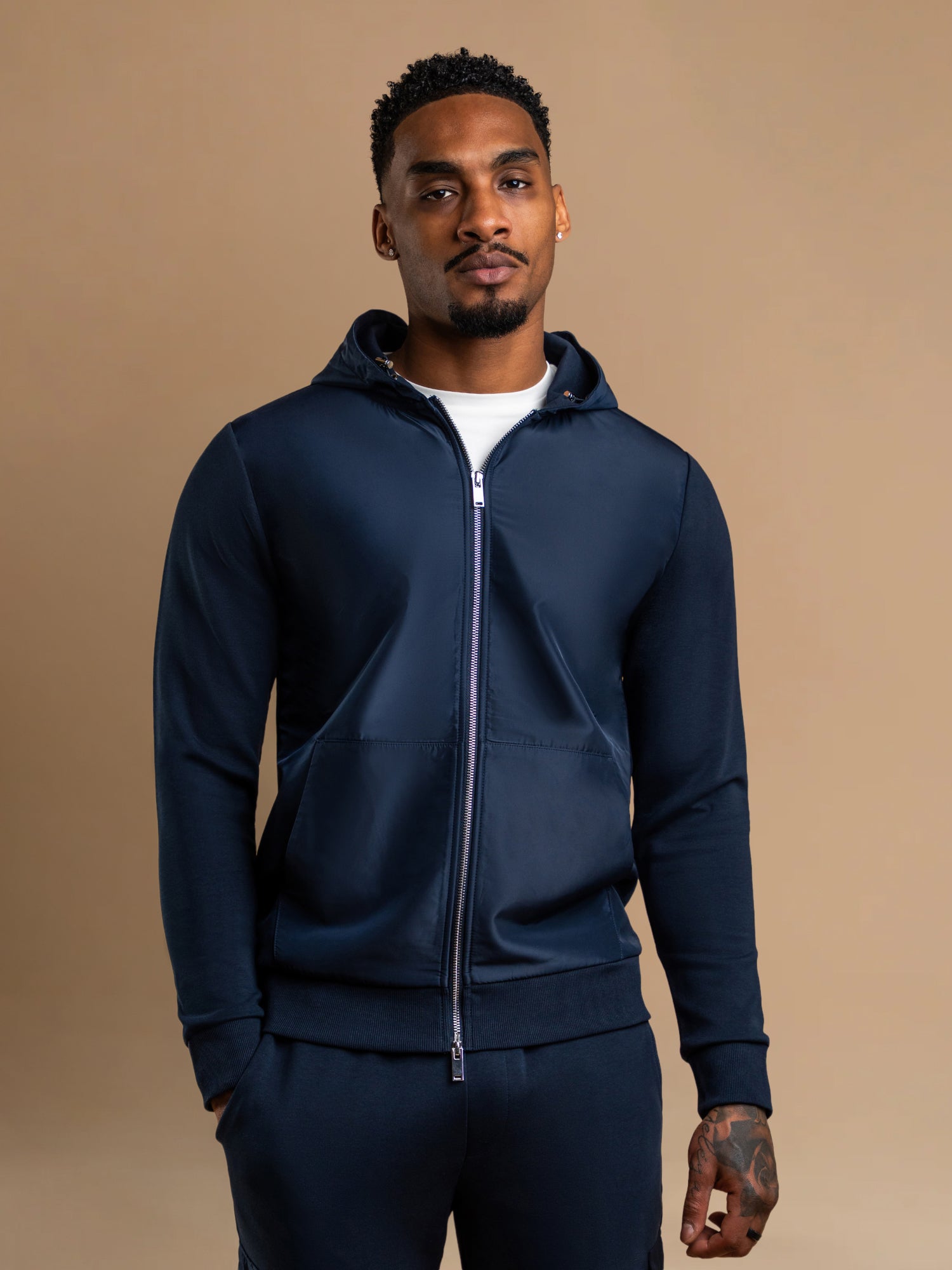 Hybrid Flow Windbreaker - Navy