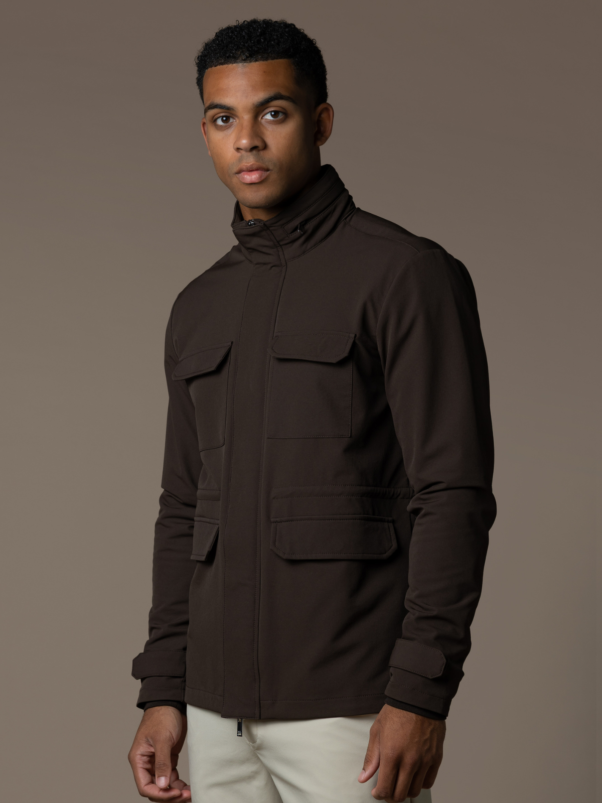 Tech Field Jacket - Brown