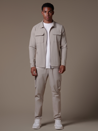 Cargo Tech Jacket - Beige