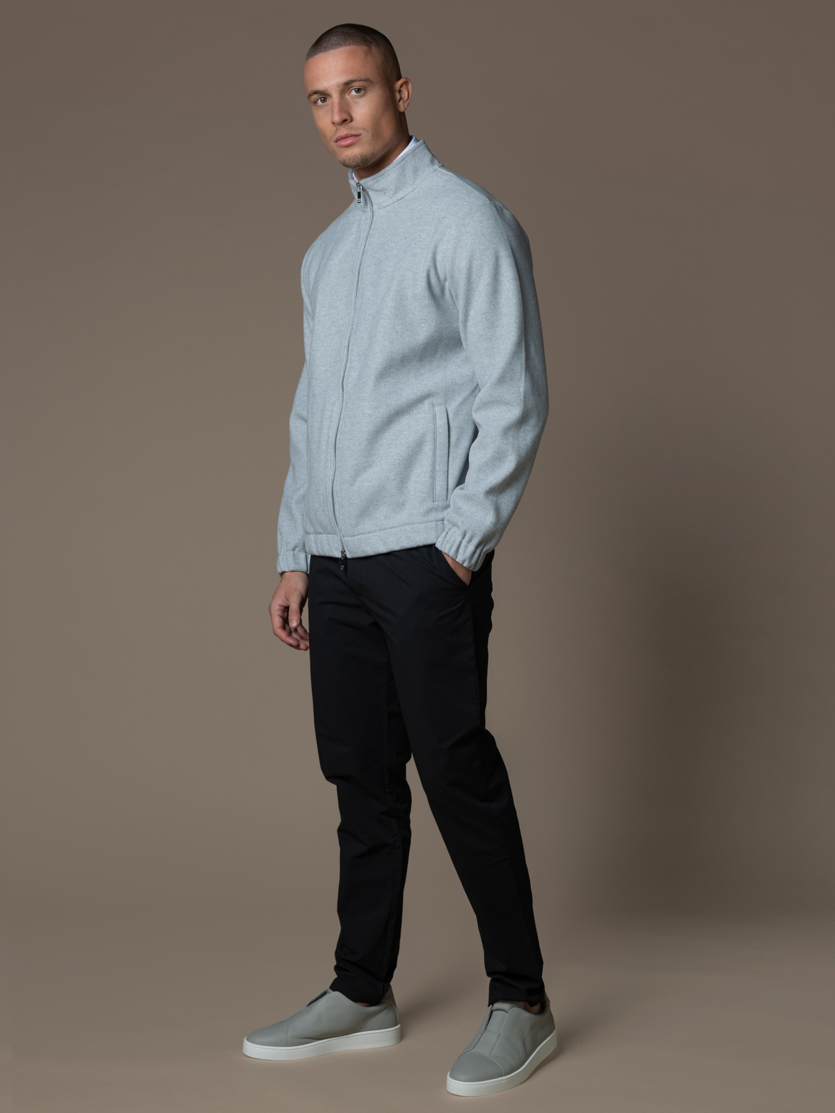 Soft Knit Jacket - Cloud Grey