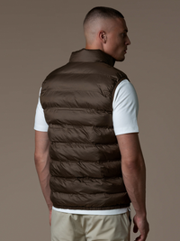 Tech Puffer Gilet - Brown