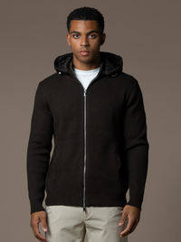 Hybrid Rib Jacket - Brown