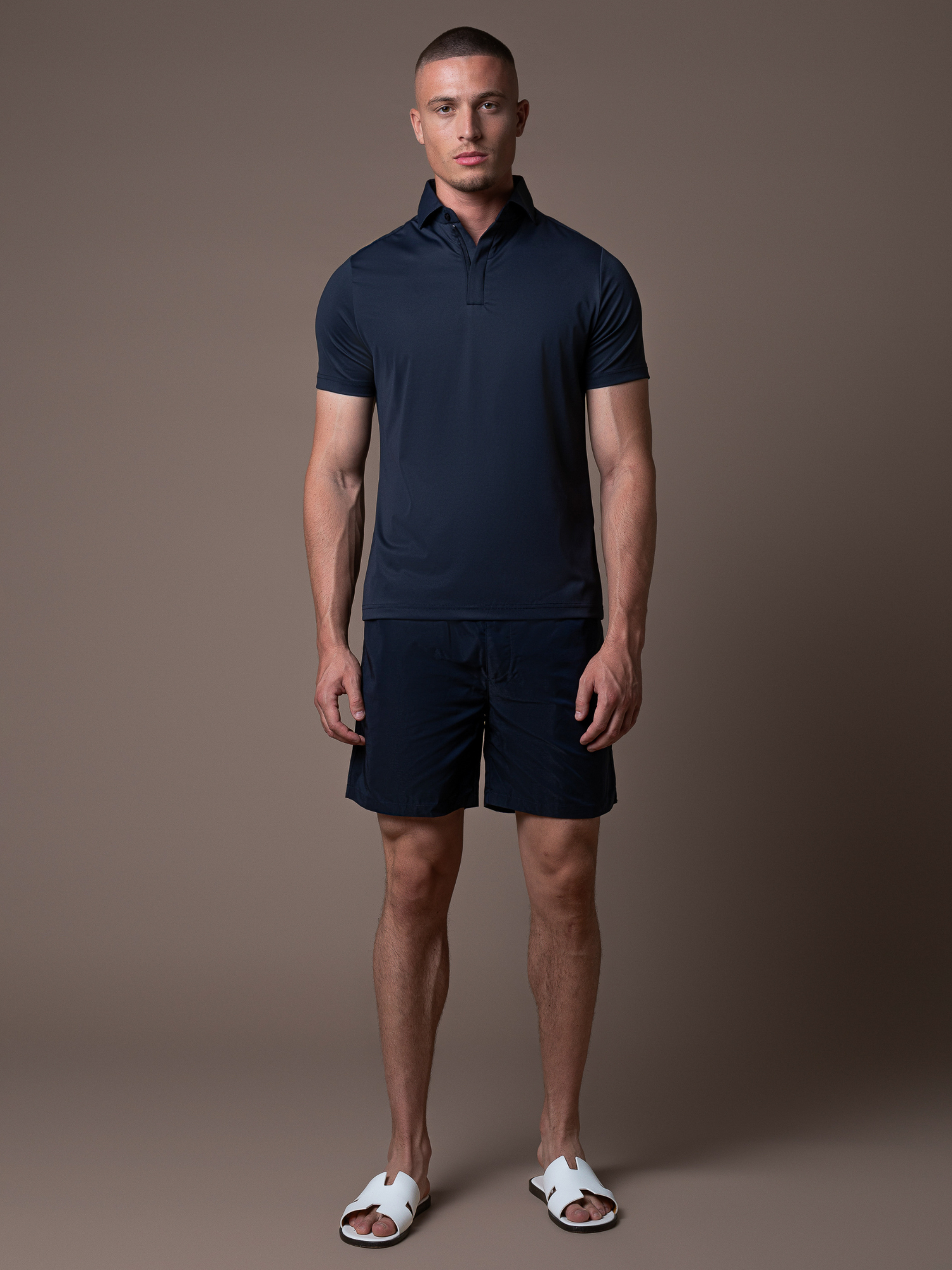 Zip Swim Short - Navy