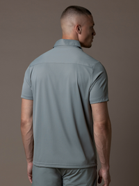 Tech Zipper Polo - Grey