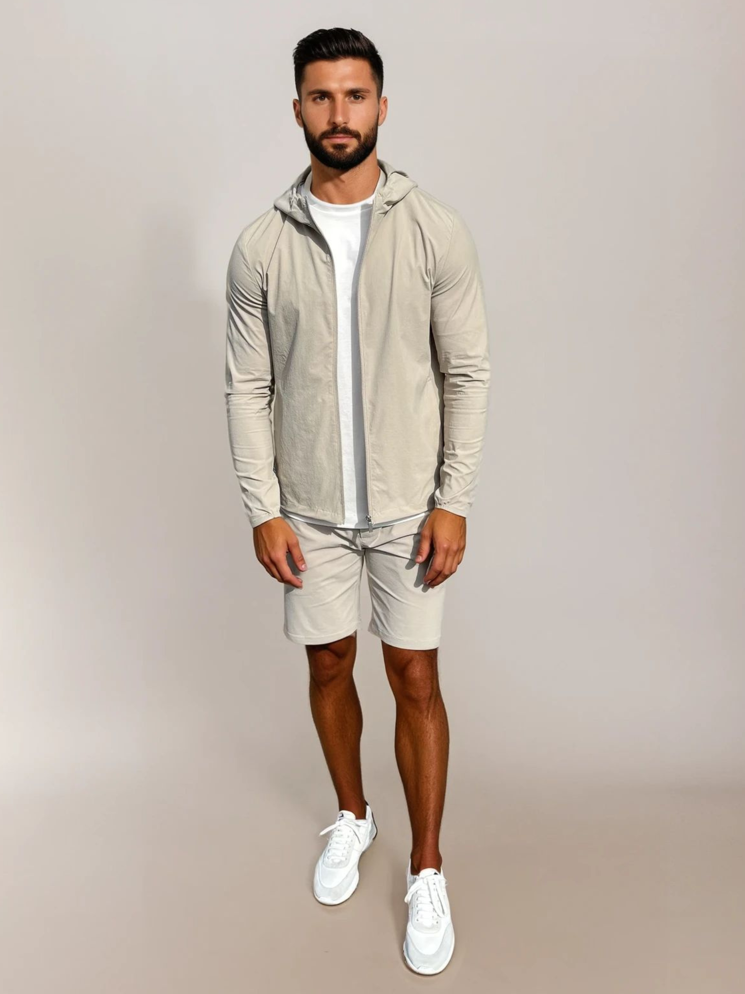 Tech Vindjacka Set - Beige