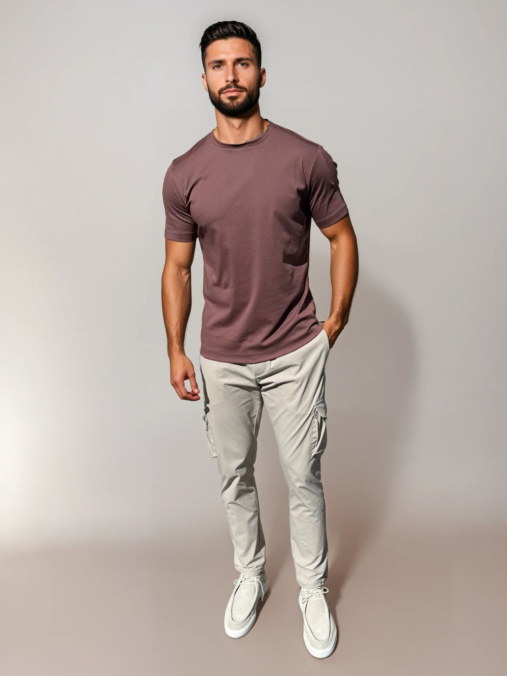 Essential Lux T-Shirt - Maroon