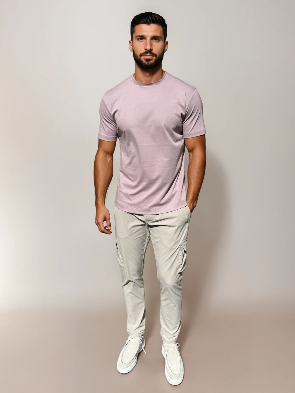 Essential Lux T-Shirt - Ash Rose