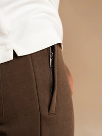 Essential Interlock Jogger - Brown