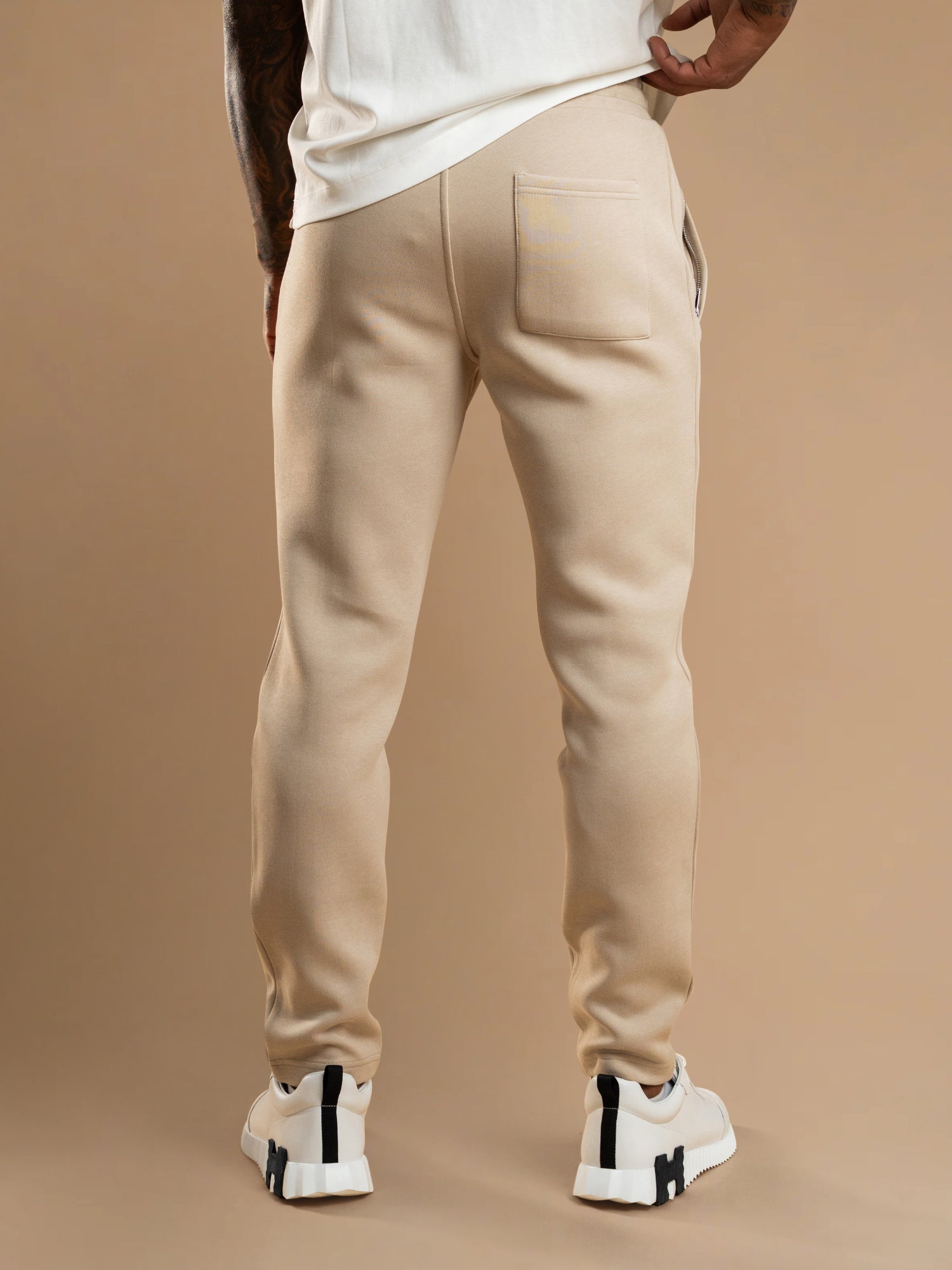 Essential Interlock Jogger - Beige