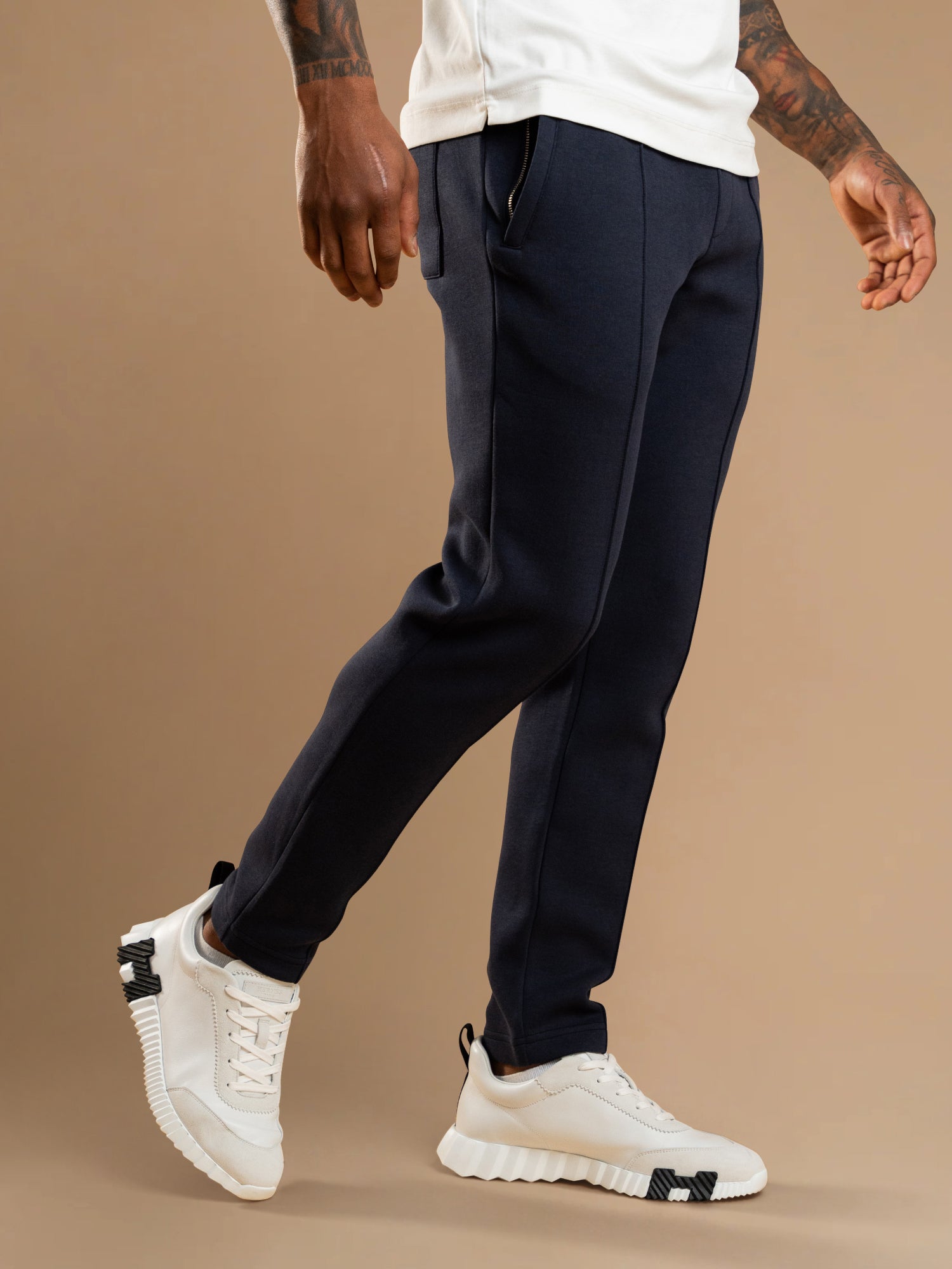 Essential Interlock Jogger - Navy