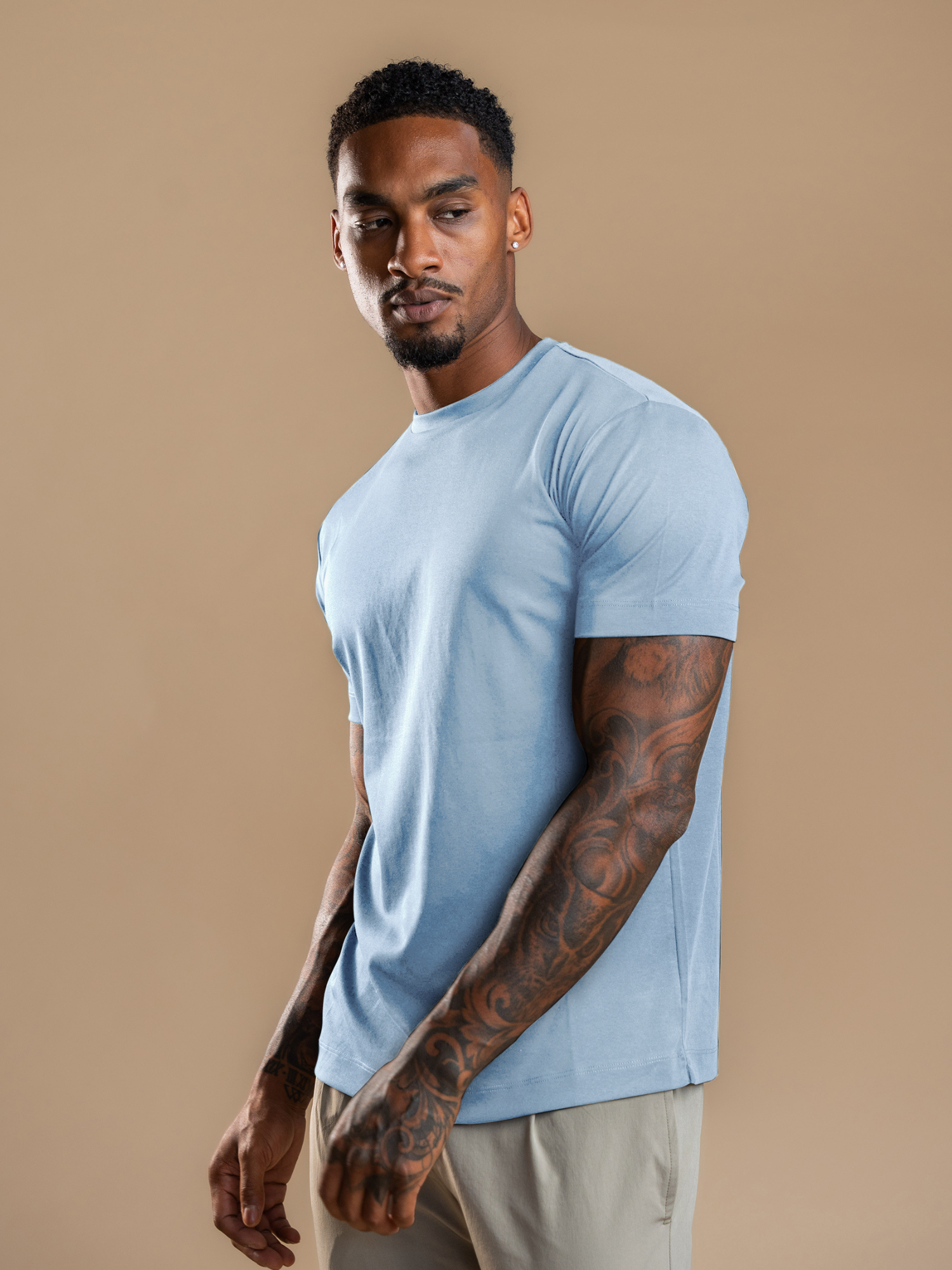 Essential Lux T-Shirt - Light Blue