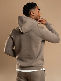 Essential Interlock Hoodie - Taupe