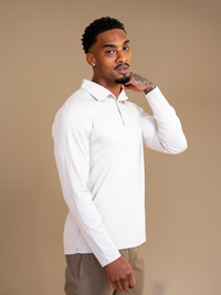 Lux Longsleeve Polo - Beige
