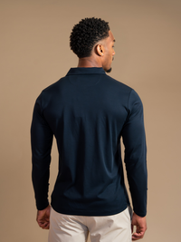 Lux Longsleeve Polo - Navy