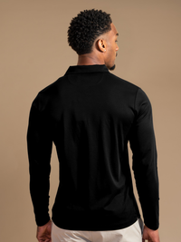 Lux Longsleeve Polo - Black
