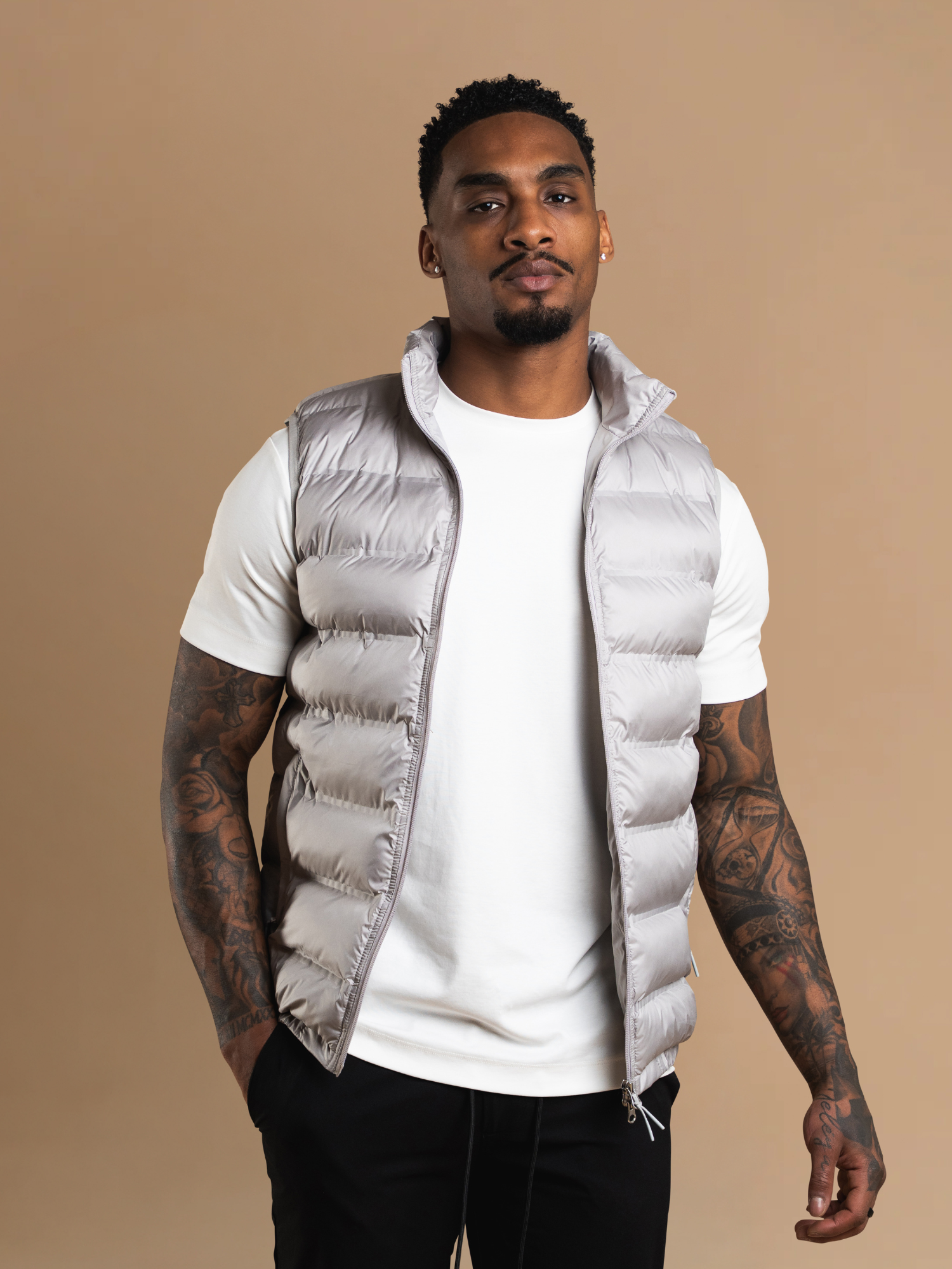 Tech Puffer Gilet - Grey