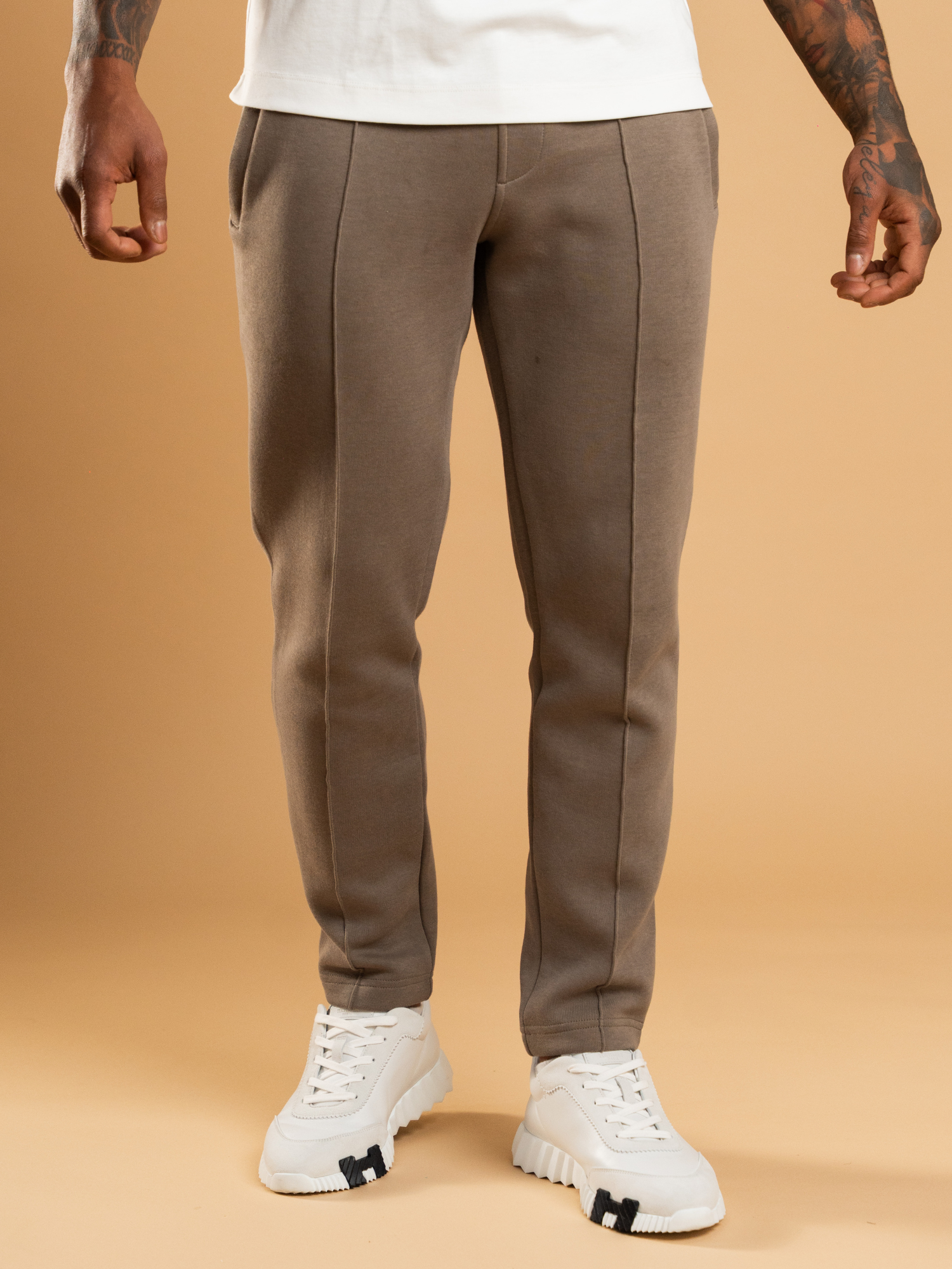 Essential Interlock Jogger - Taupe